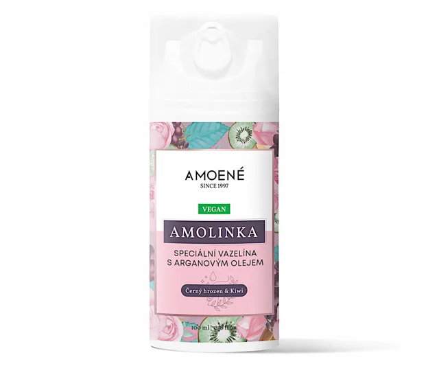 Kosmetická vazelína s arganovým olejem Amoené Amolinka - černý hrozen a kiwi, 100 ml (012A0GW100A) + dárek zdarma