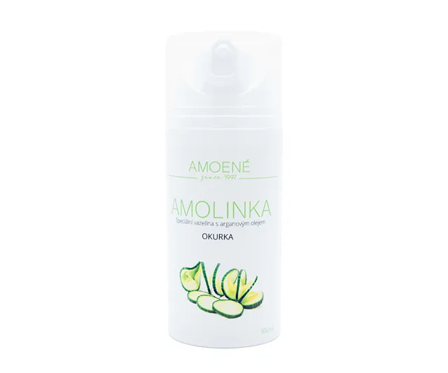 Kosmetická vazelína s arganovým olejem Amoené Amolinka - okurka, 100 ml (012A00G100A) + dárek zdarma