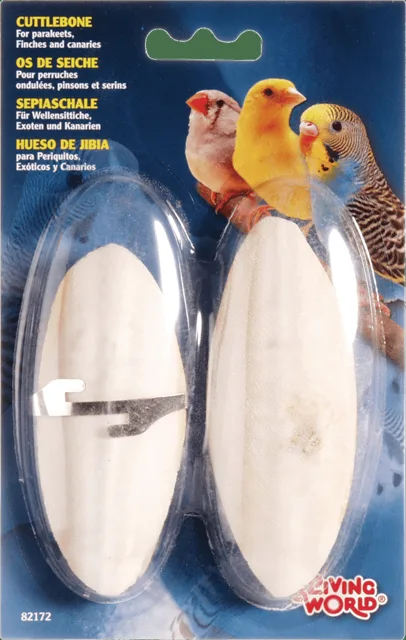 Kost sépiová Living World s držákem 2ks