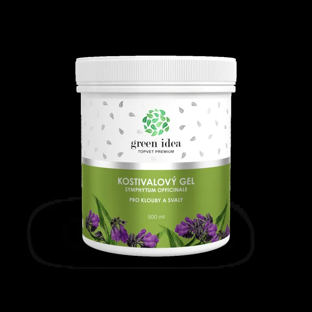 Kostivalový masážní gel 500 ml - Green idea