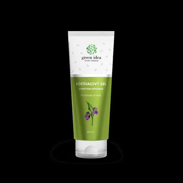 Kostivalový masážní gel v tubě 200 ml – Green idea