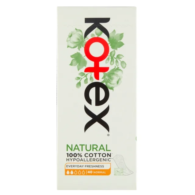 KOTEX Natural Slipové vložky Normal 40 kusů