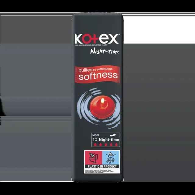 Kotex Night-time Maxi vložky 10 ks