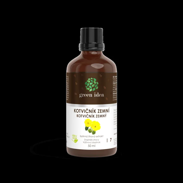 Kotvičník zemní – tinktura – kapky 50 ml – Green idea