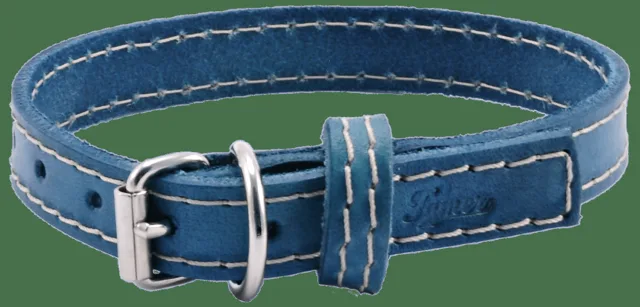 Kožený obojek Tamer 1,4cm/30cm tyrkysový