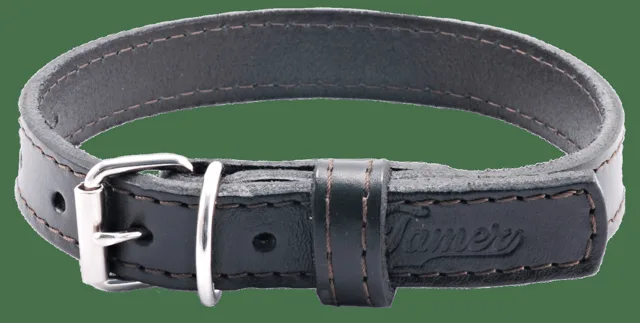 Kožený obojek Tamer 1,9cm/40cm černý