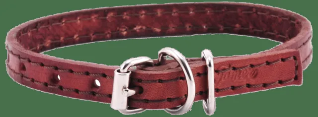Kožený obojek Tamer 1cm/30cm hnědý