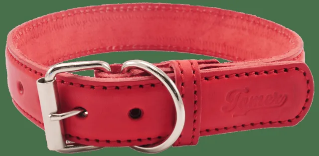 Kožený obojek Tamer 3cm/50cm červený