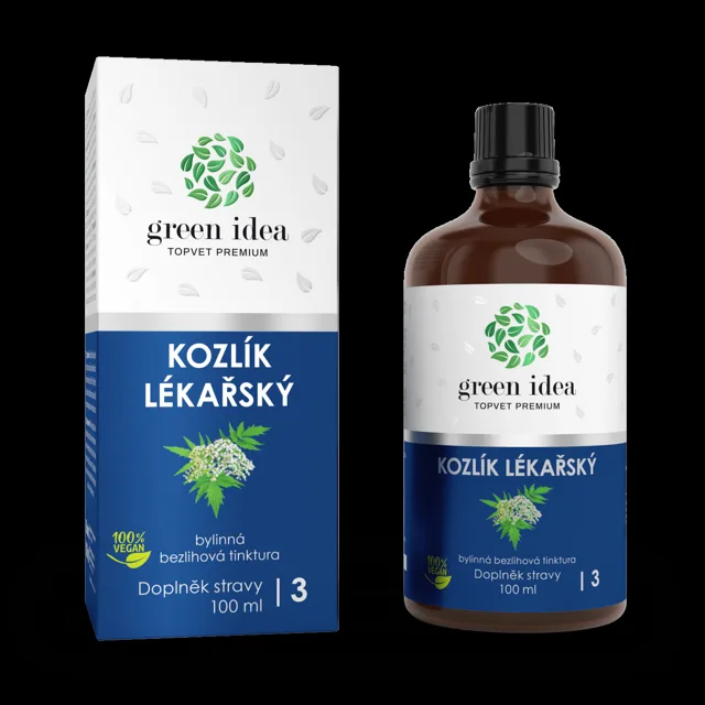 Kozlík lékařský – bezlihová tinktura 100 ml – Green idea