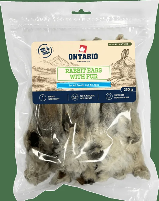 Králičí uši se srstí Ontario Pure Nature 250 g