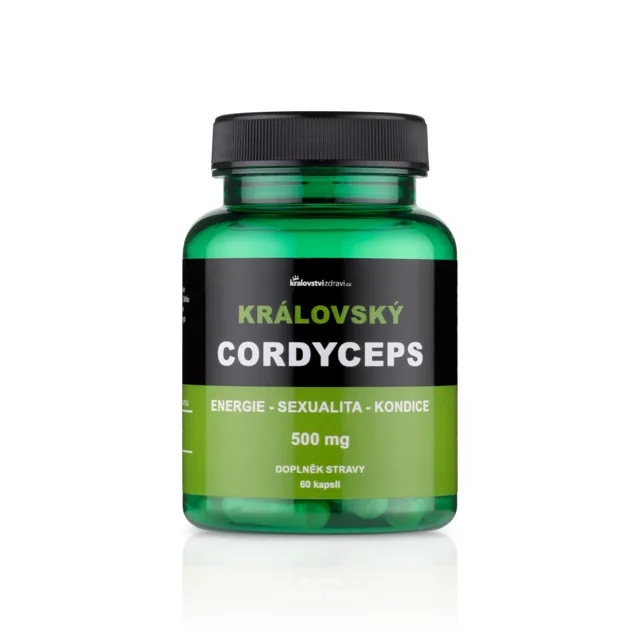 Království zdraví Královský Cordyceps pro podporu kondice, 60 kapslí