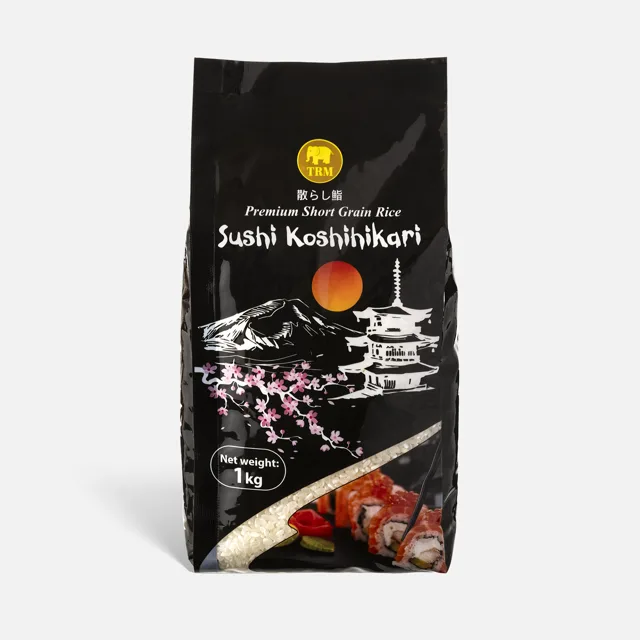 Krátkozrnná rýže Koshihikari na sushi 1 kg