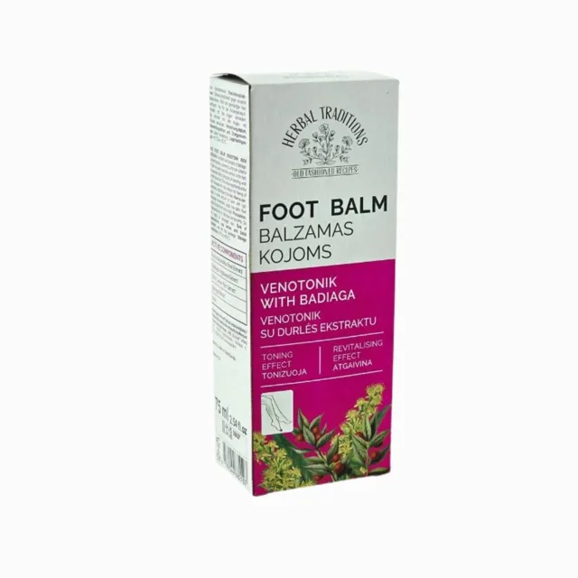 Krém-balzám na nohy s bylinnými extrakty a badyagou - 75 ml - Herbal Traditions