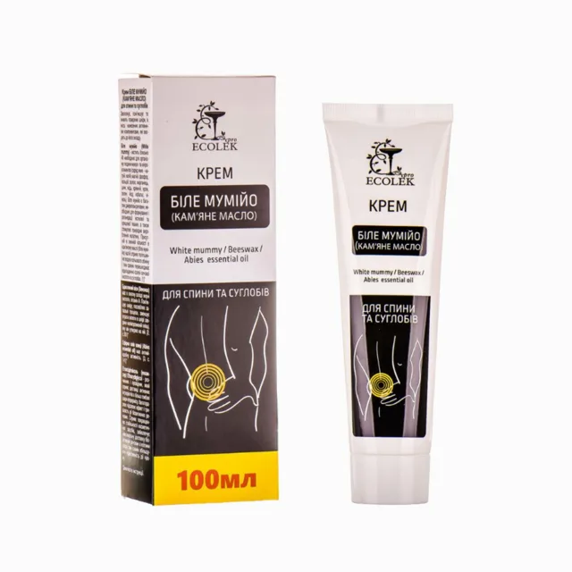Krém BÍLÉ MUMIO na záda a klouby - 100 ml - Ecolek