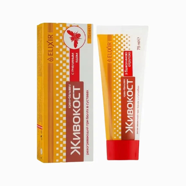 Krém na klouby „Živokost“ s kostivalem a včelím jedem - 75 ml - Elixir
