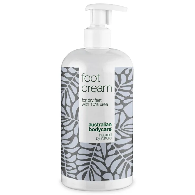 Krém na nohy 10% urea — Vyživující krém na nohy se 100% přírodním Tea Tree olejem