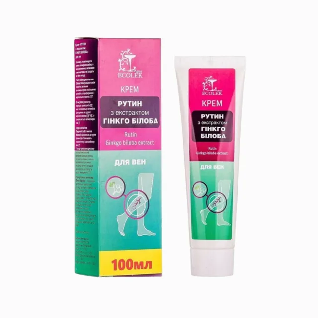 Krém na žíly Rutin s extraktem z Ginkgo biloba - 100 ml - Ecolek