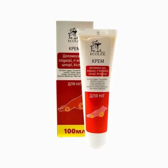 Krém pro péči o nohy, patní ostruhy, haluxy a dnu - 100 ml - Ecolek