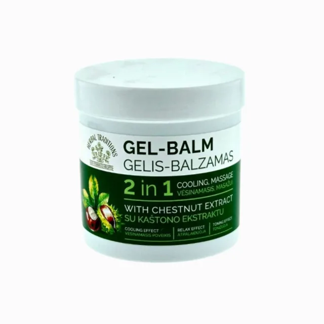 Krémový gel-balzám na nohy s jírovcem maďalem - 250 ml - Herbal Traditions