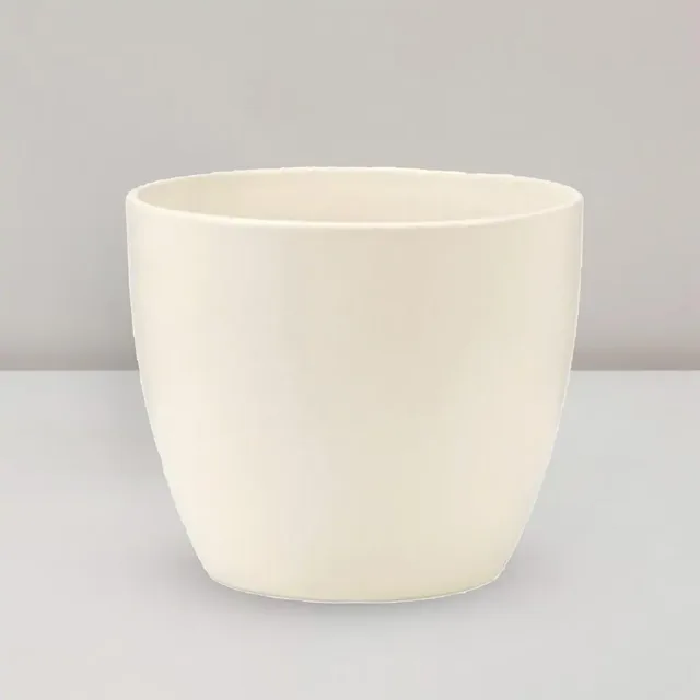 Krémový keramický květináč 11 cm