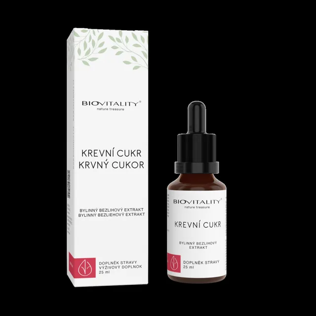 Krevní cukr – bezlihová tinktura – kapky 25 ml – Green idea