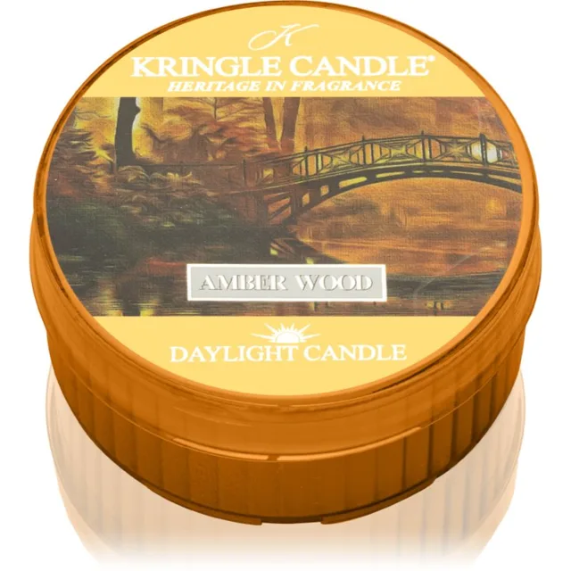 Kringle Candle Amber Wood čajová svíčka 42 g