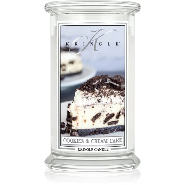 Kringle Candle Cookies & Cream Cake vonná svíčka s víčkem 623 g