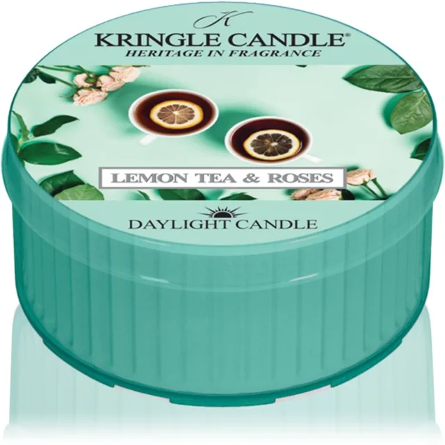 Kringle Candle Lemon Tea & Roses vonná svíčka 42 g
