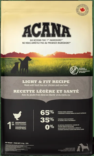 Krmivo Acana Light & Fit Recipe 11,4 kg