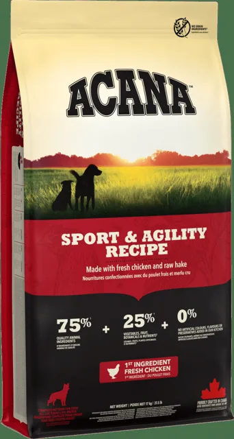 Krmivo Acana Sport & Agility Recipe 17 kg