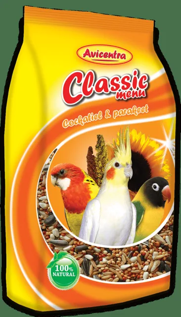 Krmivo AVICENTRA standard pro malé papoušky 1kg
