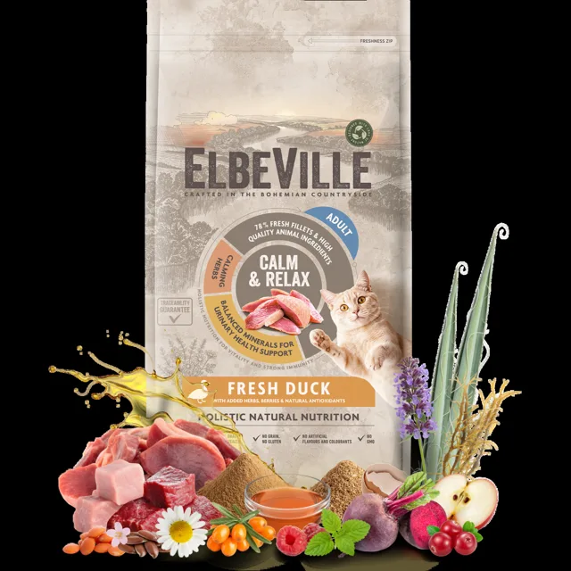 Krmivo ELBEVILLE Cat Adult Fresh Duck 4,8 kg
