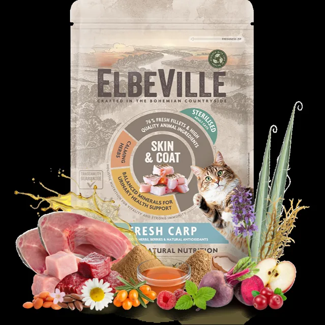 Krmivo ELBEVILLE Cat Sterilised Fresh Carp 340 g