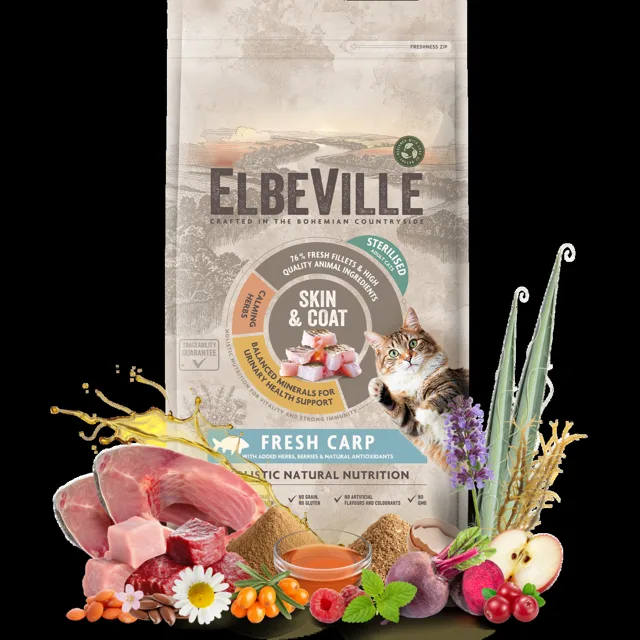 Krmivo ELBEVILLE Cat Sterilised Fresh Carp 4,8 kg