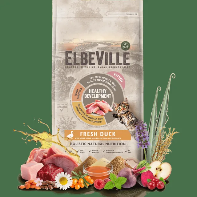 Krmivo ELBEVILLE Kitten Fresh Duck 4,8 kg