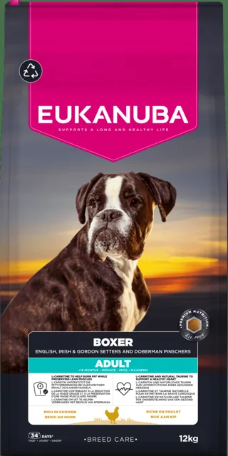Krmivo Eukanuba Breed Care Adult Boxer Chicken 12 kg