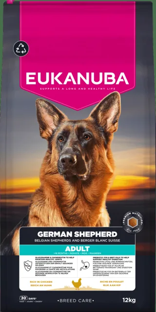 Krmivo Eukanuba Breed Care Adult German Shepherd Chicken 12 kg
