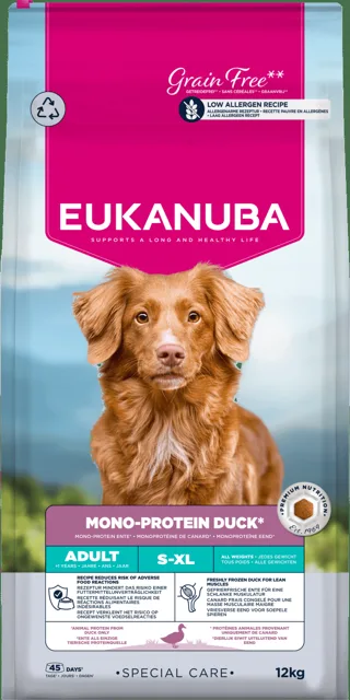 Krmivo Eukanuba Special Care Adult Mono Protein Duck 12 kg