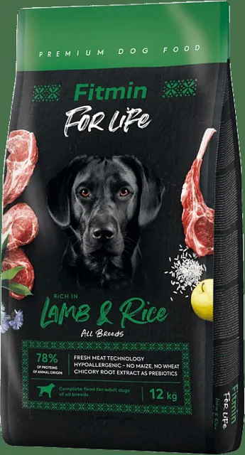 Krmivo Fitmin For Life Adult Lamb & Rice 12 kg