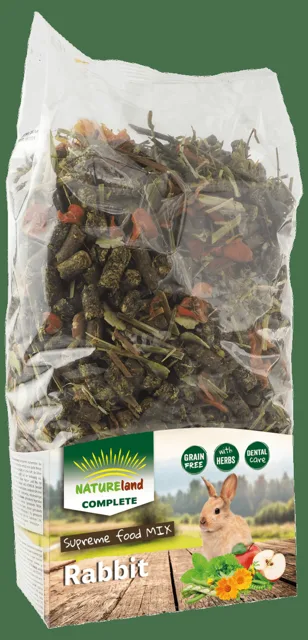 Krmivo Nature Land Complete směs pro zakrslé králíky 1,4kg