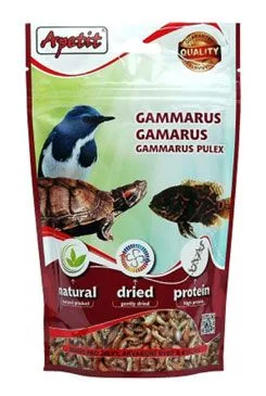 Krmivo pro ryby, ptáky, želvy Apetit Gamarus 50g