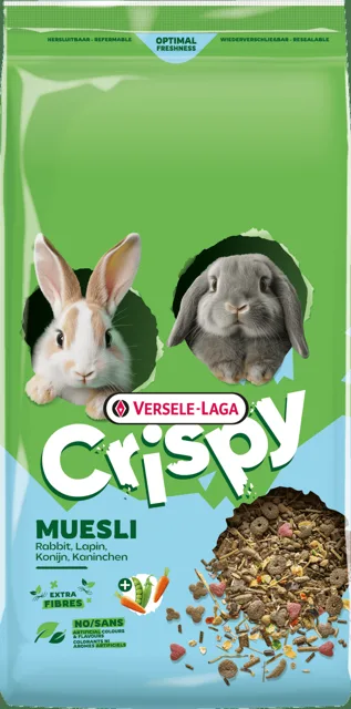 Krmivo Versele-Laga Crispy Muesli Rabbits pro králíky 9 kg
