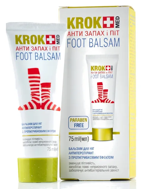 KROK MED krém proti pocení a zápachu nohou 75 ml