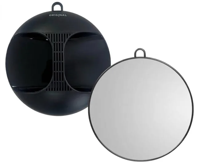 Kruhové zrcadlo Original Best Buy Luna 28 cm - černé (013084102) + dárek zdarma