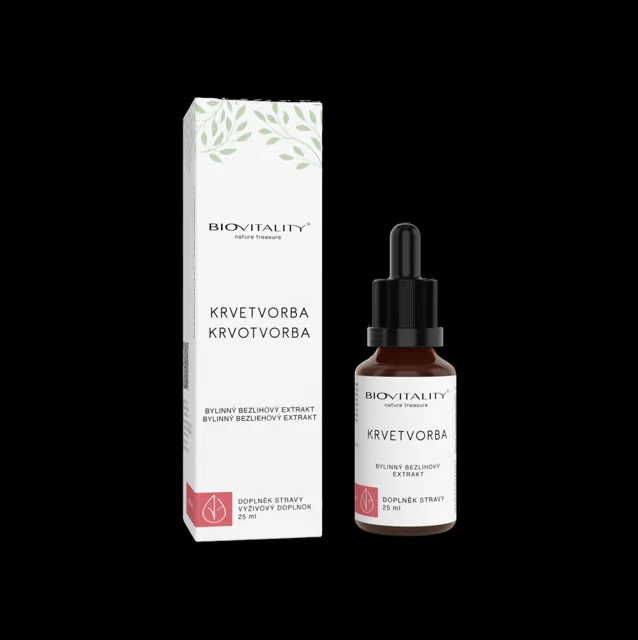 Krvotvorba – bezalkoholová tinktura – kapky 25 ml – Green idea