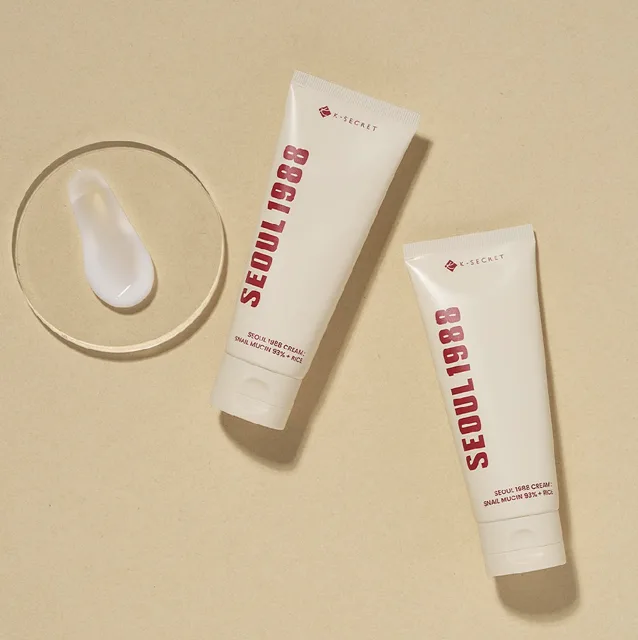 KSECRET - SEOUL 1988 Cream : Snail Mucin 93% + Rice - SEOUL 1988 Krém: 93 % šnečí mucin + rýže - 100 ml