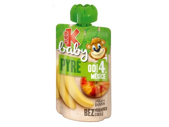 Kubík Baby Jablko, BANÁN 100 g
