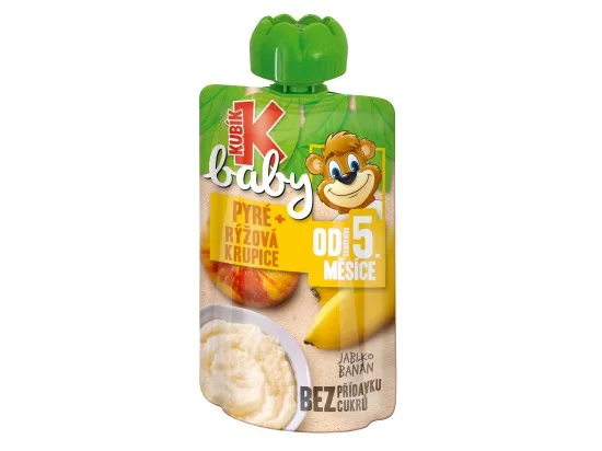Kubík Baby JABLKO, Banán, Rýžová krupice 100 g
