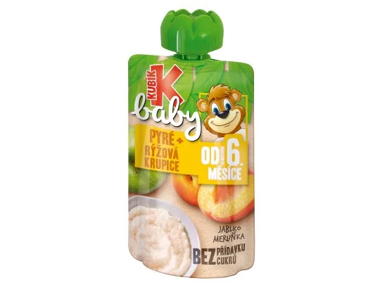 Kubík baby Kaše,Jablko, Meruňka 100 g