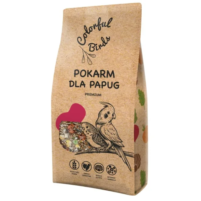 KUCHNIA SZEFA Colorful Birds Krmivo pro papoušky 10 kg